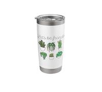 Let's BE Fronds Funny Frond Plant Friends Meme Stainless Steel Insulated Tumbler