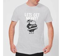 Lets Be Merry T-Shirt - Grey - 5XL - Grey