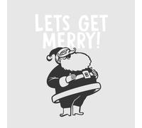 Lets Be Merry Women's T-Shirt - Grey - XL - Grey