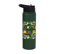 Let's Build Brick Master Builder Building Brick Builder Kids Stainless Steel Insulated Water Bottle