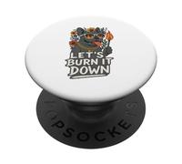 Let's Burn It Down Funny French Bulldog PopSockets Adhesive PopGrip