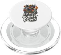 Let's Burn It Down Funny French Bulldog PopSockets PopGrip for MagSafe
