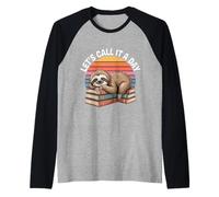 Let's Call It A Day Tired Office Worker Employee - Raglan Baseball Tee