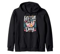 Let's Call It A Day Tired Office Worker Employee - Zip Hoodie