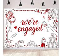 Let's Celebrate Party Italian Theme Backdrop Hand Drawn Sketch Champagne Balloon Pizza Cake Design Background Banner for Bachelorette Birthday New Year Bridal Shower Photo Booth Props (B, 7X5FT)