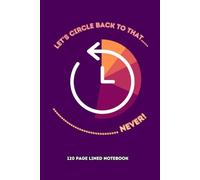 LET'S CIRCLE BACK...NEVER!: 120 PAGE LINED NOTEBOOK