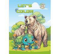 Let's colour: Color Reference on One Side & Coloring Page on the Other - Fun Animal Book for Kids 3-8 (Little Learners Coloring Series)