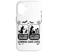 Lets Cook Children Commas Save Lives Halloween Fun Case for iPhone 16