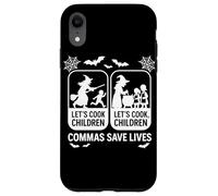 Let's Cook Children Commas Save Lives Halloween Witch Fun Case for iPhone XR