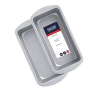 Lets Cook Cookware - 1LB Loaf Pans, 450g, Twin Pack (Set of 2), Air Fryer Compatible, Double Coated Non Stick, British Made