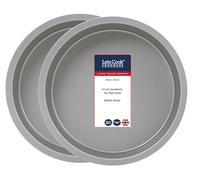Lets Cook Cookware - 6 Inch Non Stick Victoria Sandwich Tins, Twin Pack (Set of 2), Fixed Base, 15cm, British Made, Air Fryer Compatible