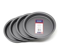 Lets Cook Cookware - 7 Inch Non Stick Sandwich Tins for Layer Cakes, Set of 4, 18cm, Air Fryer Compatible, British Made