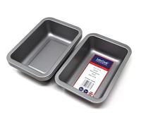 Lets Cook Cookware - Small Rectangular Dishes, Set of 4, Double Coated Non Stick, Air Fryer Compatible, British Made