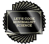 Let's Cook Minimalist Science Funny Sticker Teen | Southern Case Removable Decal Pack(6X9CM)