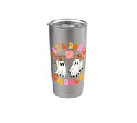 Let's Dance Ghouls Retro Groovy Spooky Ghost Go Party Stainless Steel Insulated Tumbler