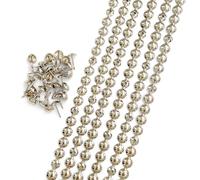 Let's Decorate 10 Meters D9.5mm Nickel Plated Decorative Nail Strips/Nailhead Trims,Upholstery Sofa Tacks,Loosing Tacks Matched (A:9.5mm Nickel)