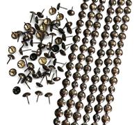 Let's Decorate 10Meters D11mm Upholstery Tacks Antique Color Sofa Nailhead Strips,Furniture Bench Sofa Tacks,Loosing Tacks Matched,DIY Furniture Accessory(P:11mm Antique)