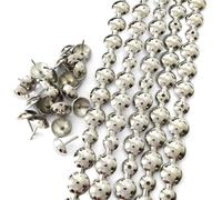 Let's Decorate 10Meters D16mm Upholstery Tacks Nickel Plated Sofa Nailhead Strips,Furniture Bench Sofa Tacks,Loosing Tacks Matched,DIY Furniture Accessory(M:16mm Nickel)