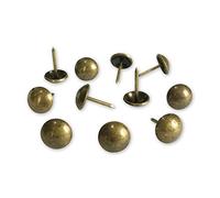Let's Decorate 200PCS Upholstery Tacks, Decorative Tacks for Sofa, Furniture Metal Thumb Tacks, Home DIY Heads Nails (11mm Brass)