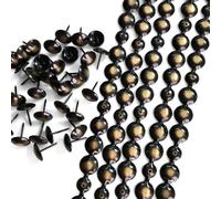 Let's Decorate 5 Meters Upholstery Tacks Strips Golden,Decorative Nail Strips Sofa Trims Tapes,Indoor Garden Chair Tacks,Loosing Tacks Matched (16mm Bronze)