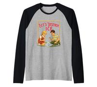 Let's Destroy ICE - Abolish ICE Pro Immigration March Raglan Baseball Tee