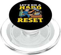 Lets Do A Hard Reset Hammer Computer Smash IT PopSockets PopGrip for MagSafe
