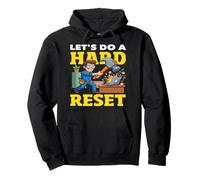 Lets Do A Hard Reset Hammer Computer Smash IT Pullover Hoodie
