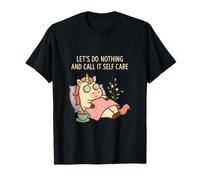 Let's Do Nothing Selfcare Unicorn Funny Relaxing Introvert T-Shirt