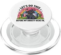 Lets Do This Before My Anxiety Kicks In Funny Women Girl PopSockets PopGrip for MagSafe
