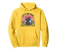 Lets Do This Before My Anxiety Kicks In Funny Women Girl Pullover Hoodie