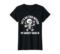 Let's Do This Before My Anxiety Kicks in Value Graphic T-Shirt, Women, Black, XL