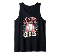Let's Do This Girls Softball Player Fastpitch Tank Top