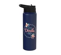 Let's Doula This Midwife Birthing Pregnancy Labor Coach Stainless Steel Insulated Water Bottle