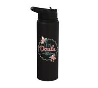 Let's Doula This Midwife Birthing Pregnancy Labor Coach Stainless Steel Insulated Water Bottle