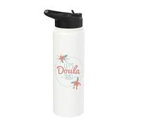 Let's Doula This Midwife Birthing Pregnancy Labor Coach Stainless Steel Insulated Water Bottle