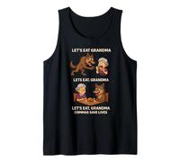 Let's Eat Grandma Commas Save Lives Wolves Humor Tank Top