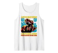 Let's Eat Kids (Funny Statement) (Dinosaur Graphic) Tank Top
