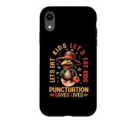 Let's Eat Kids Funny Thanksgiving Christmas Grammar Teacher Case for iPhone XR