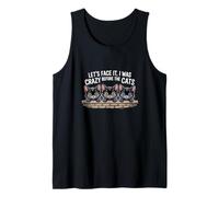 Let's Face It I was Crazy Before The Cats Funny Cat Lover Tank Top