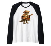 Let's Fiesta Mexican Dino Trex Cinco De Mayo Boys Toddler Raglan Baseball Tee