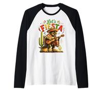 Let's Fiesta Mexican Dino Trex Cinco De Mayo Boys Toddler Raglan Baseball Tee