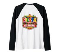 Lets Fiesta San Antonio Texas Cinco De Mayo Hispanic Squad Raglan Baseball Tee