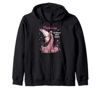 Let's fight breast cancer together - October Rose Zip Hoodie