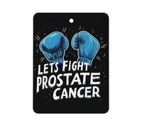Let's Fight Prostate Cancer Car Air Freshener Hanging Fragrance Tablet Interior Home Decor