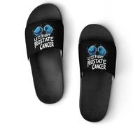 Let's Fight Prostate Cancer Unisex Shower Slippers Non Slip Slides Bathroom Beach Pool Sandals