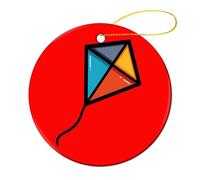 Let's Fly Christmas Ornament Souvenir Ceramic Hanging Pendant 1 Pcs