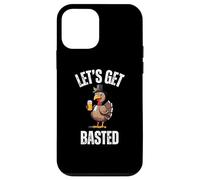 Lets Get Basted Funny Thanksgiving Drinking Turkey Day Case for iPhone 12 mini