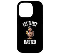 Lets Get Basted Funny Thanksgiving Drinking Turkey Day Case for iPhone 14 Pro