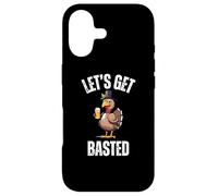 Lets Get Basted Funny Thanksgiving Drinking Turkey Day Case for iPhone 17