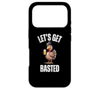 Lets Get Basted Funny Thanksgiving Drinking Turkey Day Case for iPhone 17 Pro